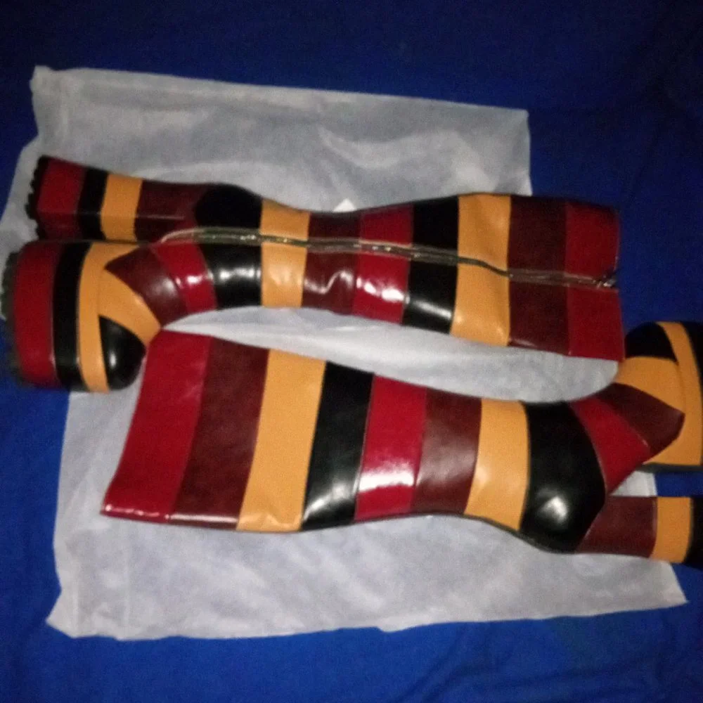 THE FUNKY SWAG Sole Knee High Boots ( BRAND NEW !!!!! ) - Picture 6 of 6